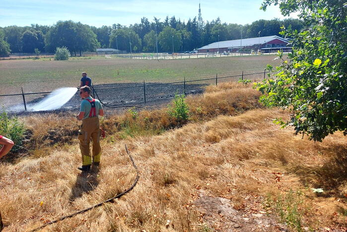 Stuk bosschage verwoest vanwege brand