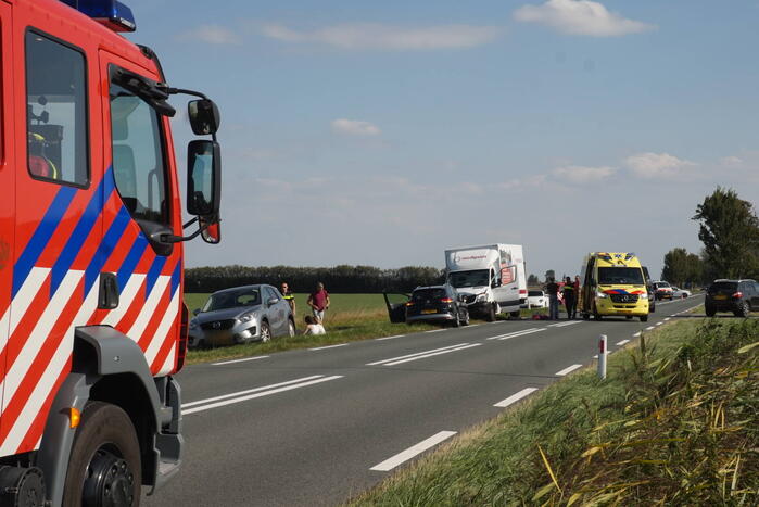 Meerdere voertuigen betrokken bij botsing