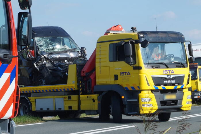 Meerdere voertuigen betrokken bij botsing