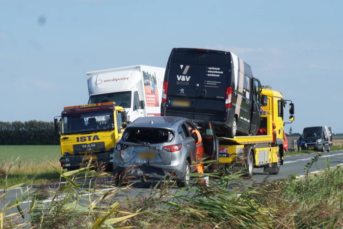 Meerdere voertuigen betrokken bij botsing