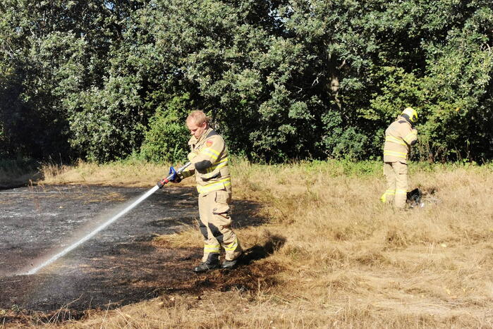 Flink stuk groen vanwege brand verwoest