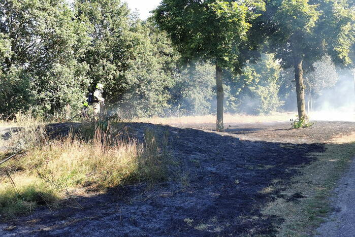 Flink stuk groen vanwege brand verwoest