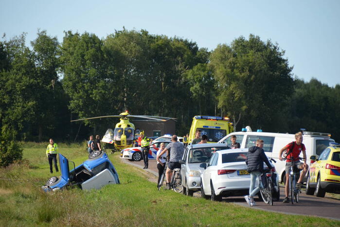 Bestuurder van brommobiel ernstig gewond bij ongeval