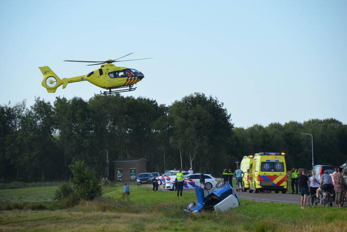 Bestuurder van brommobiel ernstig gewond bij ongeval