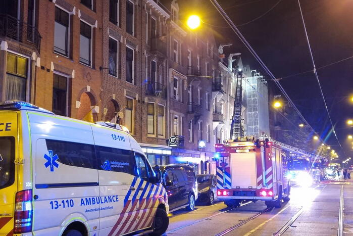 Flinke brand in waterpijpcafé De Nijl