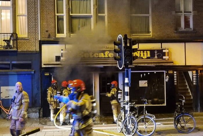 Flinke brand in waterpijpcafé De Nijl