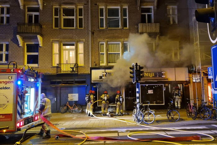 Flinke brand in waterpijpcafé De Nijl
