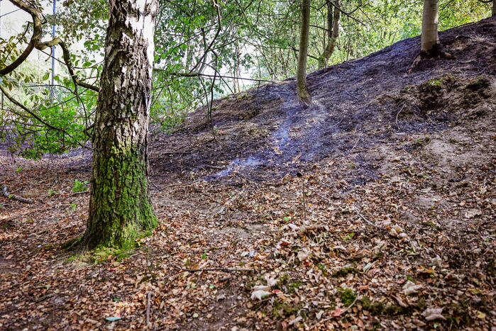 Flinke brand naast rangeerterrein Sportpark Bokkeduinen