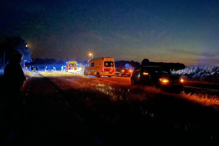 Ernstig ongeval tussen motorrijder en fietser