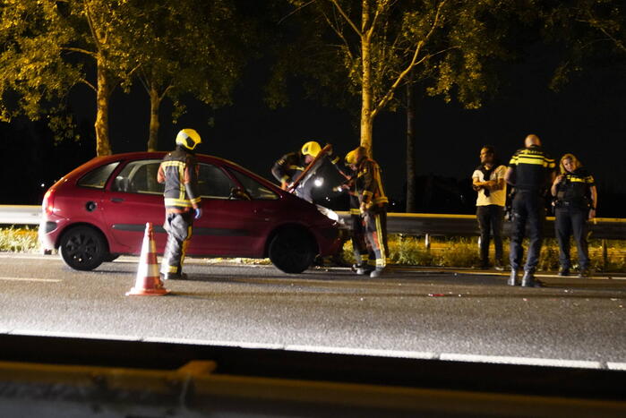 Veel schade bij eenzijdig ongeval op snelweg