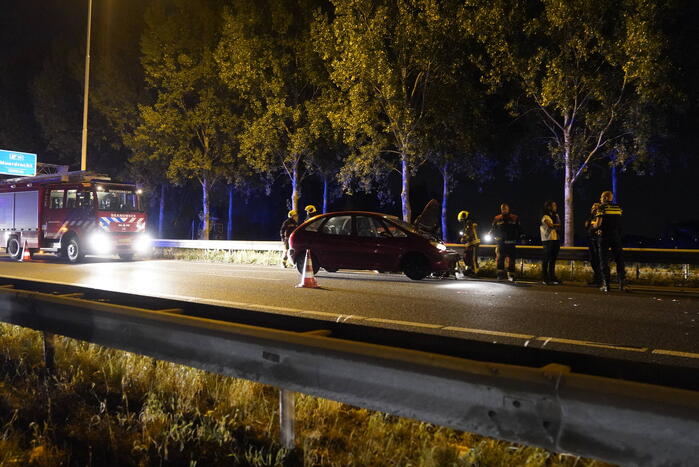 Veel schade bij eenzijdig ongeval op snelweg