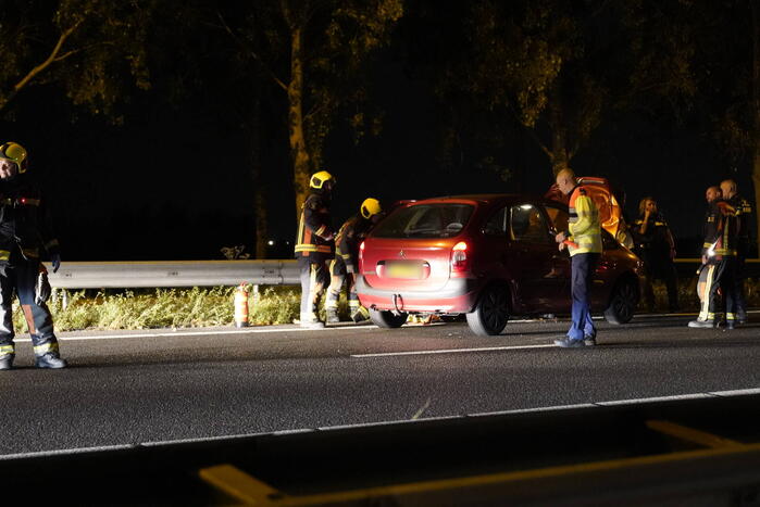 Veel schade bij eenzijdig ongeval op snelweg