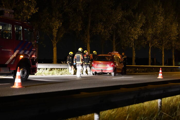 Veel schade bij eenzijdig ongeval op snelweg