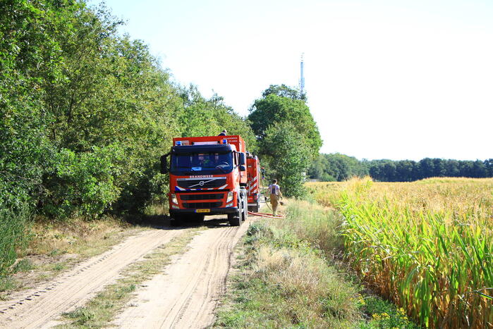 Politiehelikopter ontdekt beginnende bosbrand