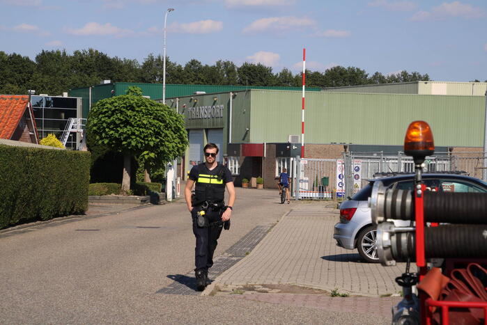 Grote brand in bedrijfsloods