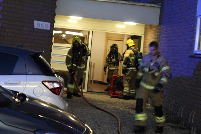 Brandweer ingezet bij brand in appartement