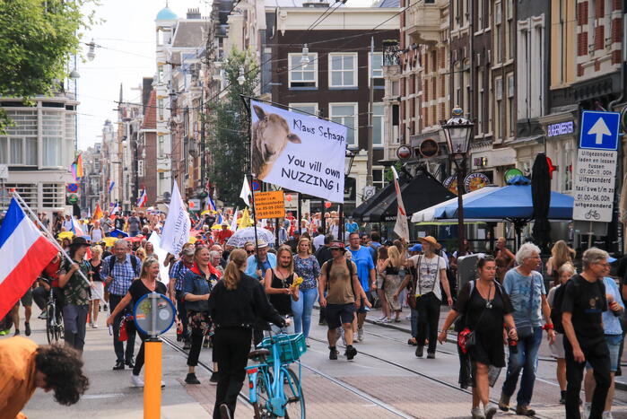 Demonstratie tegen kabinet