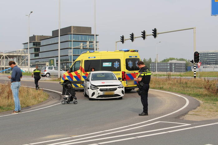 Schade bij ongeval tussen twee voertuigen