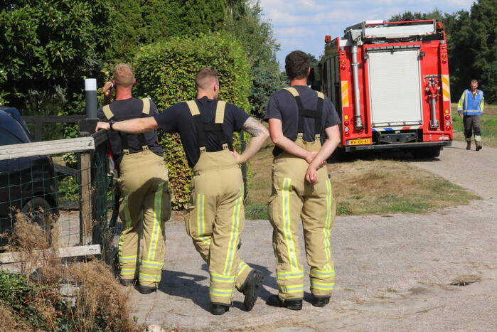 Gaslekkage in tuin van woning