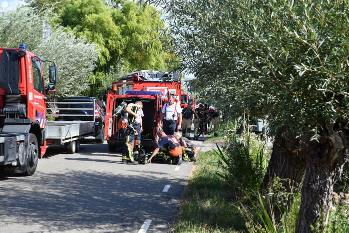Grote brand bij Vente Paardenvoeding