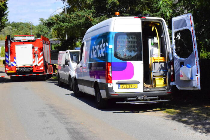 Gasleiding geraakt tijdens graafwerkzaamheden aanleg Parklaan