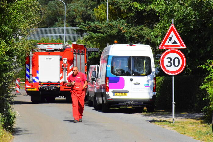 Gasleiding geraakt tijdens graafwerkzaamheden aanleg Parklaan