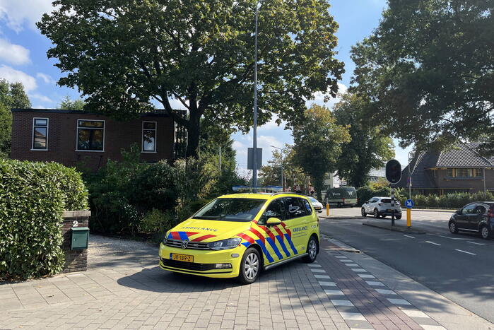 Aanrijding tussen scooter en fietser