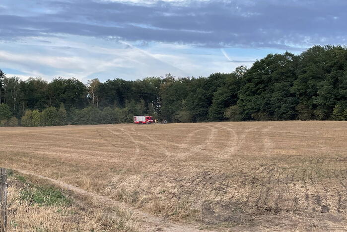Brandweer ingezet bij kleine brand in bosgebied