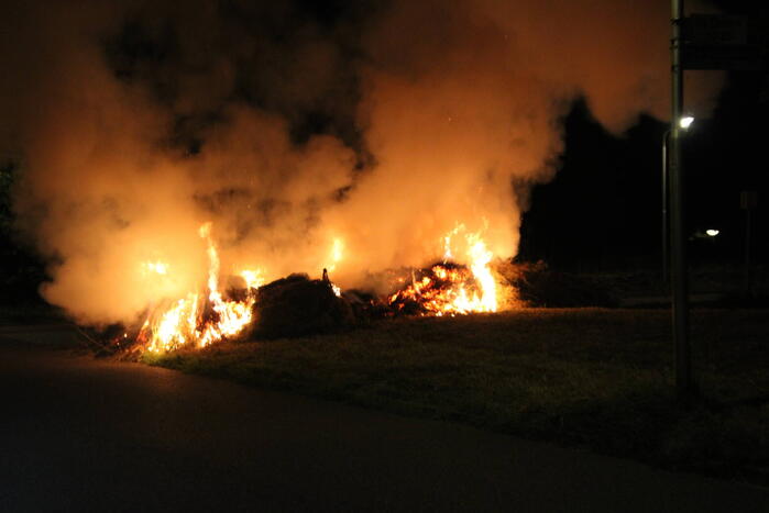 Flinke buitenbrand snel geblust