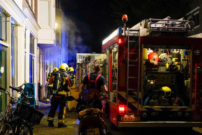 Was droogmachine in brand in een restaurant