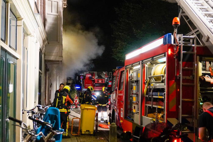 Was droogmachine in brand in een restaurant