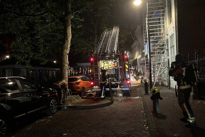 Was droogmachine in brand in een restaurant