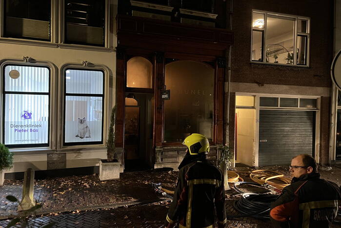 Was droogmachine in brand in een restaurant