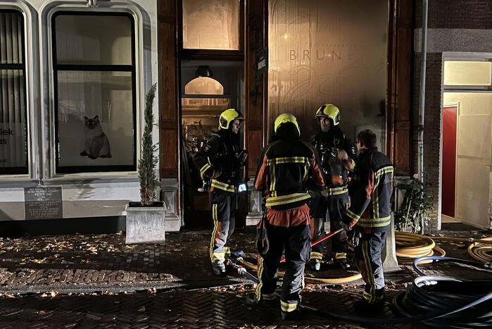 Was droogmachine in brand in een restaurant