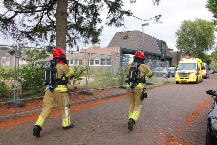 Bestuurder bestelbus raakt onwel door gaslucht