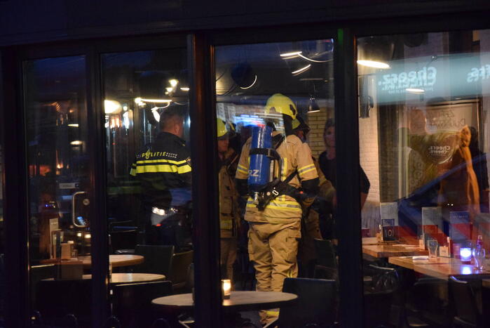 Vreemde lucht waargenomen in eetcafé