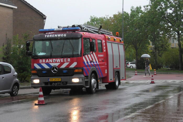 Brandgeur na mogelijke blikseminslag