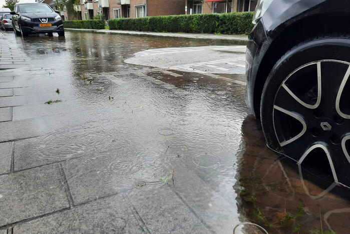 Grote overlast door zware regenval