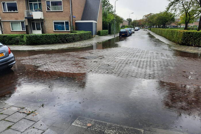 Grote overlast door zware regenval