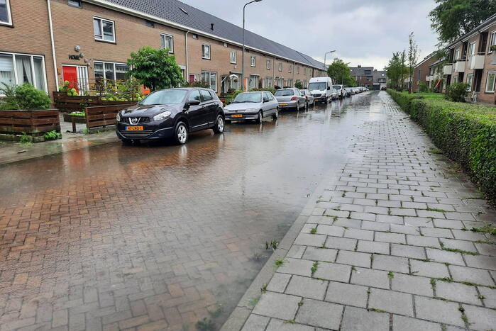 Grote overlast door zware regenval