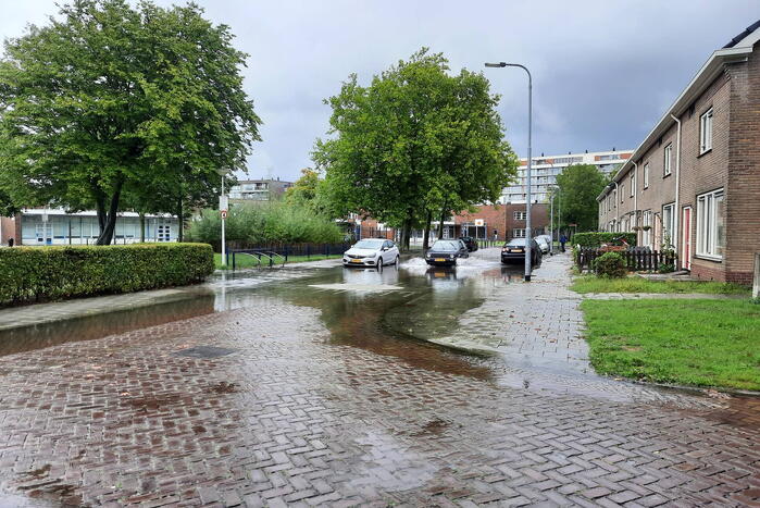 Grote overlast door zware regenval
