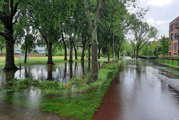 Grote overlast door zware regenval