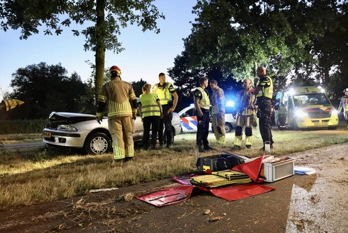 Persoon bekneld na ernstig ongeval
