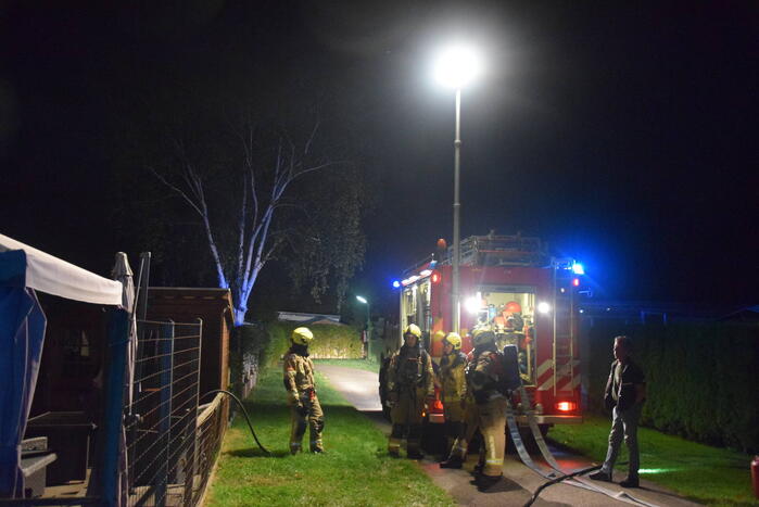 Stacaravan volledig uitgebrand op camping
