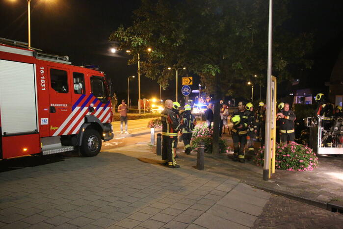 Brandweer controleert schoorsteen