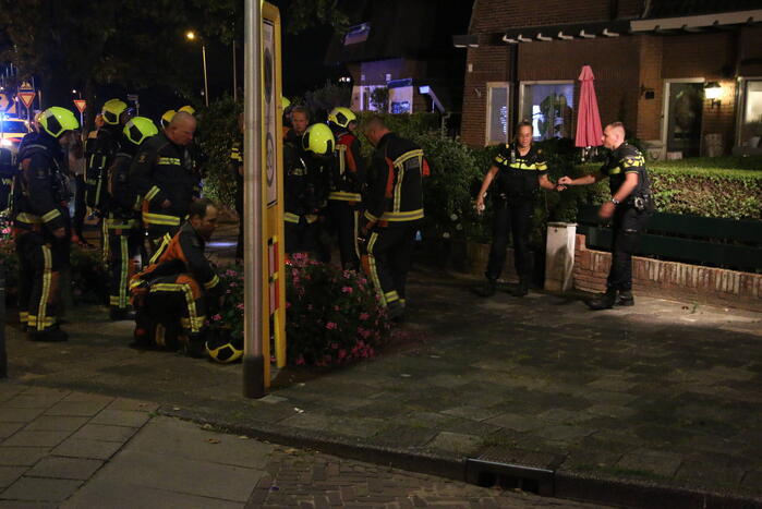 Brandweer controleert schoorsteen