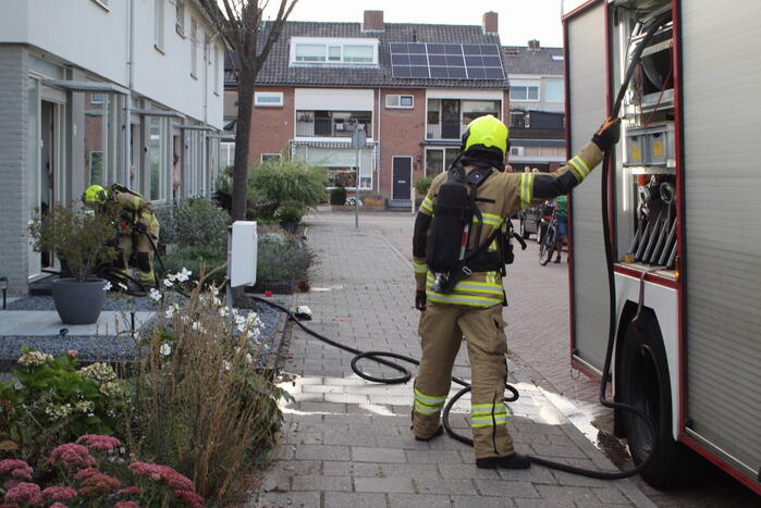 Felle brand op zolderverdieping