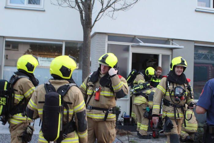 Felle brand op zolderverdieping