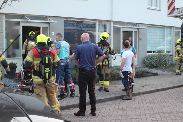 Felle brand op zolderverdieping