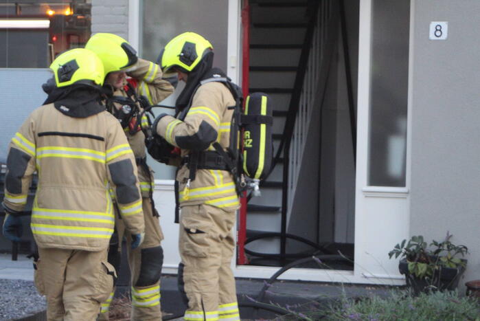 Felle brand op zolderverdieping